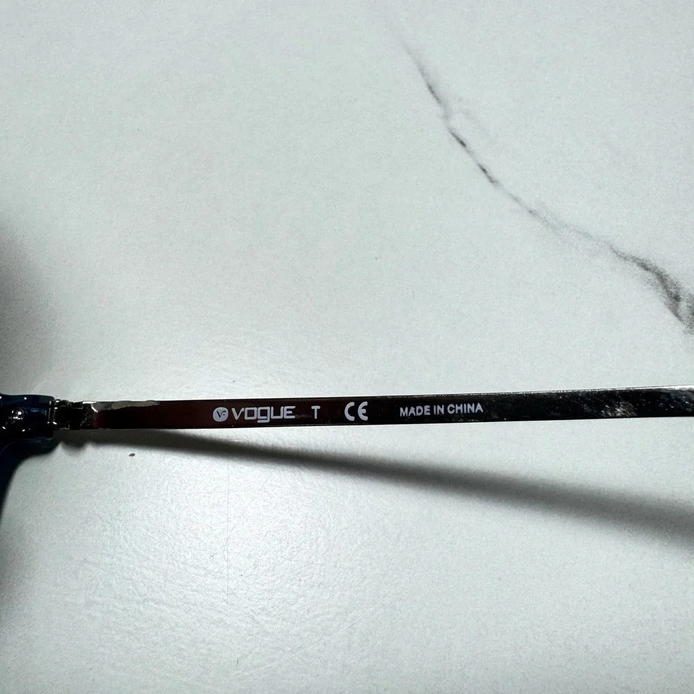 Vogue VO 5152 2534 Blue Silver Cat Eye Eyeglasses Frames 50-17-140